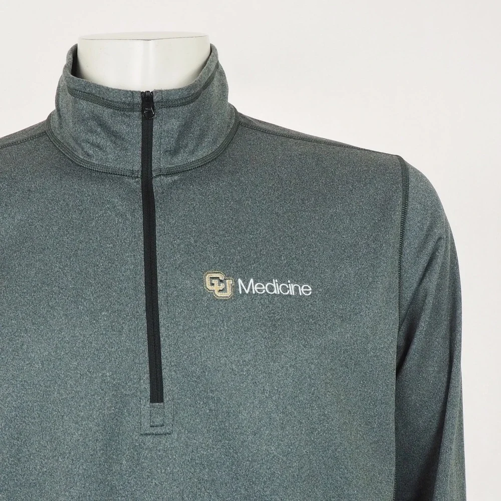 The North Face Tech Pullover Shirt Mens Large Gray Colorado School of Medicine